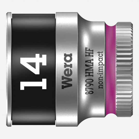 Wera 003729 8790 HMA HF Zyklop Socket, 1/4" Drive with Holding Function - 14mm