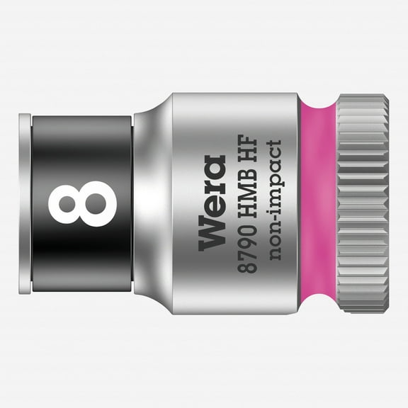 Wera 003742 Zyklop Socket with 3/8" Drive with Holding Function - 8.0 mm