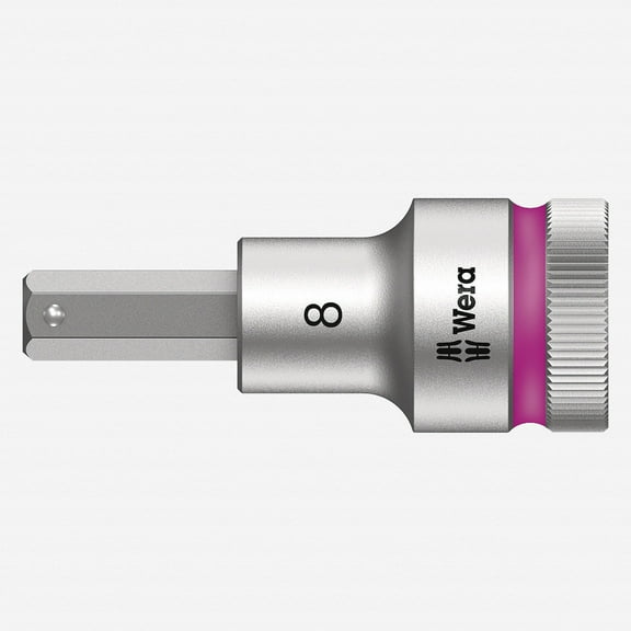 Wera 003824 1/2" Drive Zyklop Hex-Plus Bit Socket with Holding Function 8mm