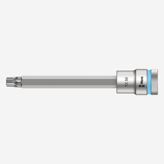 Wera 003856 1/2" Drive Zyklop Torx Bit Socket with Holding Function T50 Long