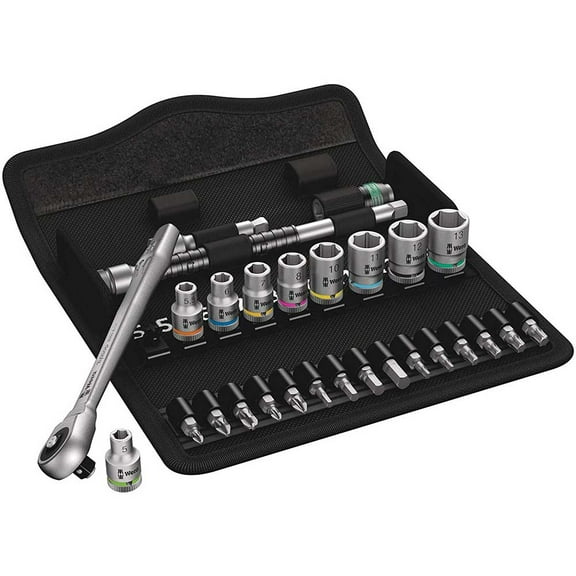 1/4" Drive Ratchet Set Torx(R), Metric 28 Pieces 5 mm to 13 mm , Chrome