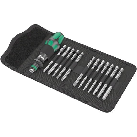 Wera Bicycle Set 2 Screwdriver, 13pcs with Rapidator Chuck, Set