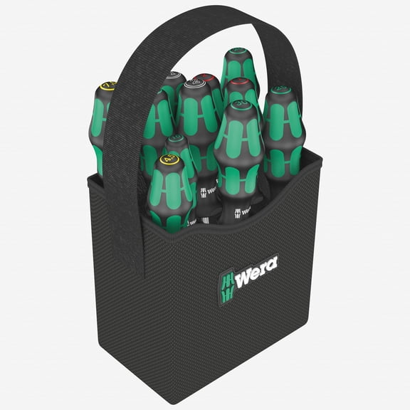 Wera 004313 2go 300 Kraftform Screwdriver Set with Tool Quiver