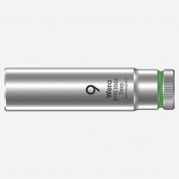 Wera 004506 Deep Socket, 9.0 x 1/4"
