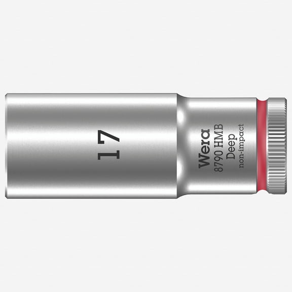 Wera 004539 Deep Socket, 17 x 3/8"