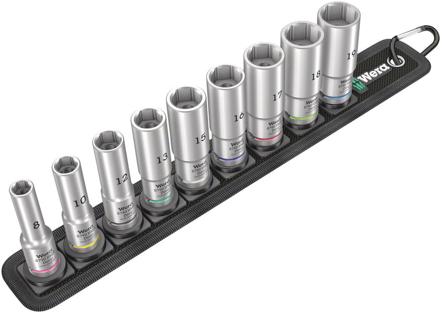 Wera Belt B 1 Zyklop Metric Deep Socket Set 3/8" Drive 9-pc Set 05004545001