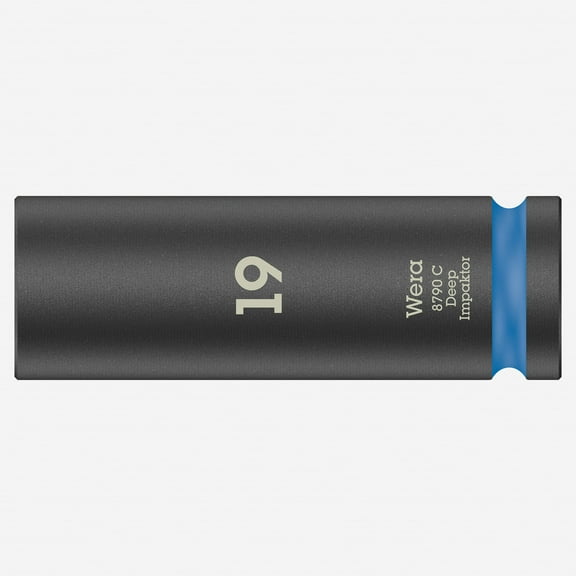 Wera 004836 Impact Deep Socket, 1/2" Drive, 19mm