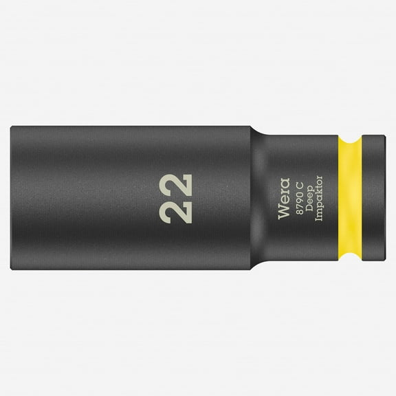 Wera 004838 Impact Deep Socket, 1/2" Drive, 22mm