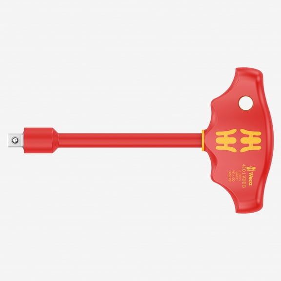 Wera 005120 VDE Insulated T-handle with 3/8" Square Drive