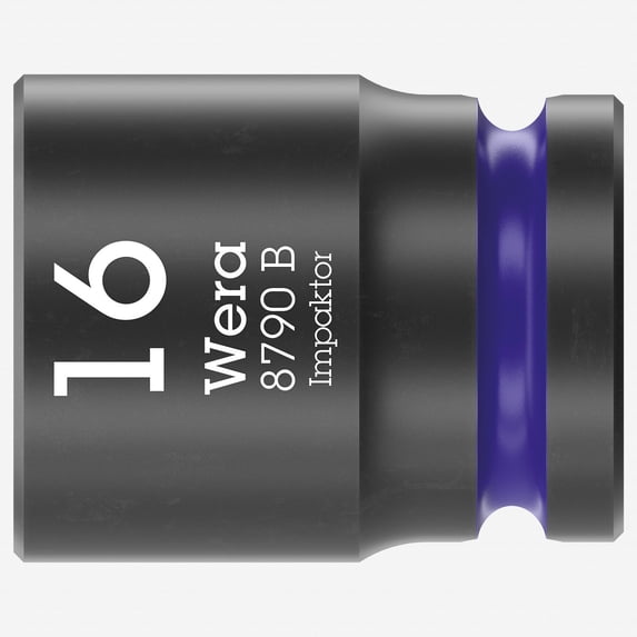 Wera 005507 8790 B 16.0 mm Impaktor Socket, 3/8" Drive, 6 Point