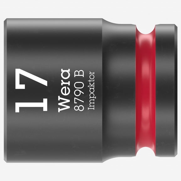 Wera 005508 8790 B 17.0 mm Impaktor Socket, 3/8" Drive, 6 Point