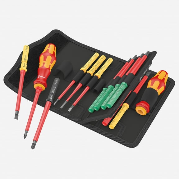 Wera 006611 Kraftform Kompakt VDE 17 Universal 1 Tool Finder Set, 17 Pieces