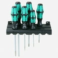 thumbnail image 1 of Wera 007681 Kraftform Plus Slotted/Pozidriv Screwdriver Set + Rack, 1 of 3
