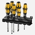thumbnail image 1 of Wera 018283 Kraftform Plus Slotted/Phillips Screwdriver Set + Rack, 1 of 1