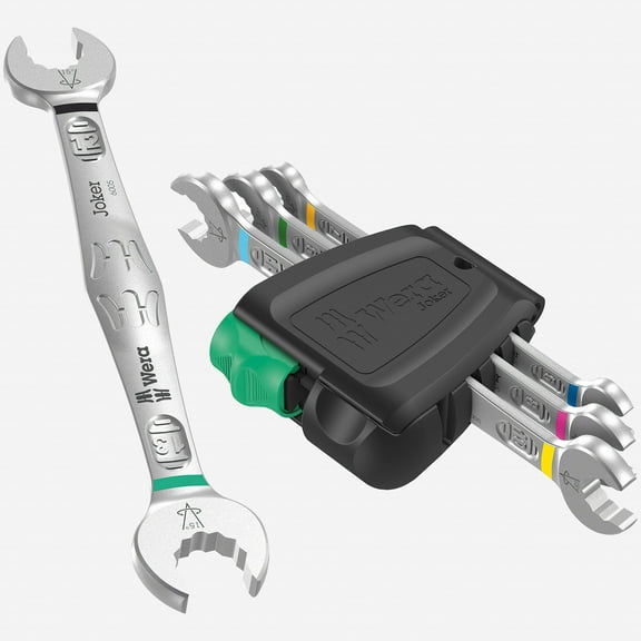 Wera 020314 Joker 4 Set 1 Double Open-ended Metric Wrench Set, 4 Pieces