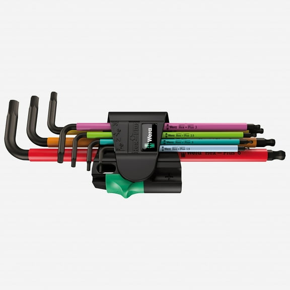 Wera 022534 Multicolour Magnetic Metric Hex L-key Set
