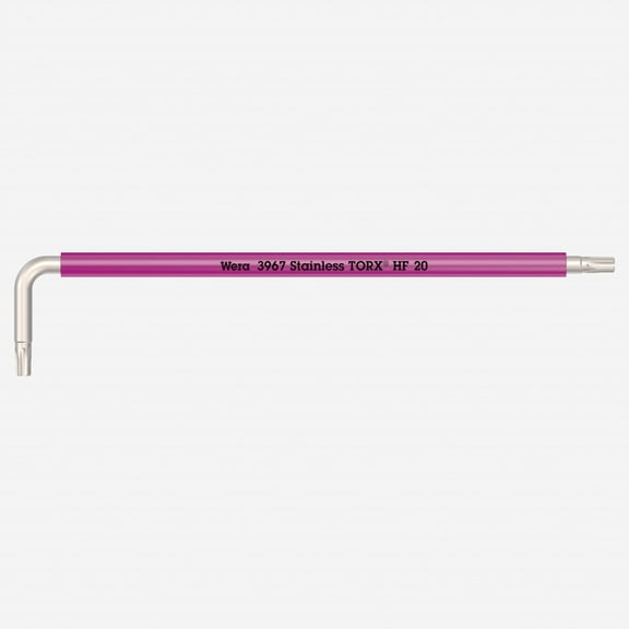 Wera 022684 Multicolor Torx HF Stainless L-key, T20 x 137mm (Pink)