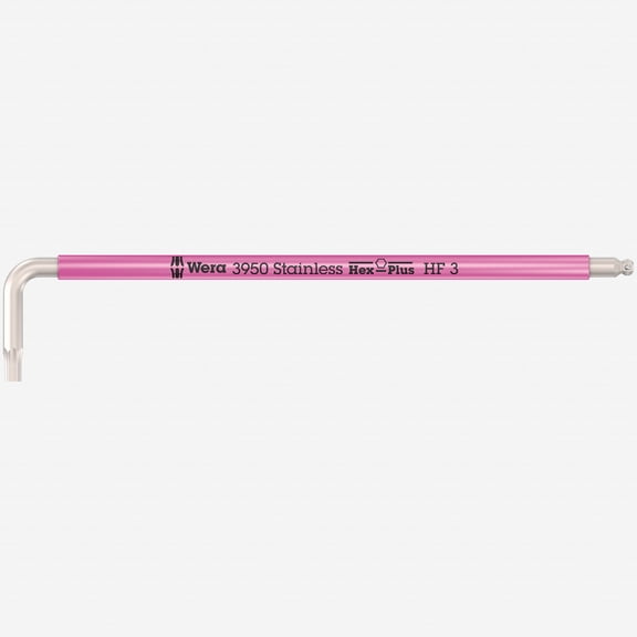Wera 022693 SPKL Multicolor Stainless Metric Hex L-key with Holding Function, 3.0mm (Neon Pink)