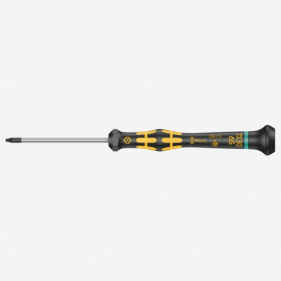 Wera 030113 ESD Kraftform Micro Security Torx Precision Screwdriver, T6s