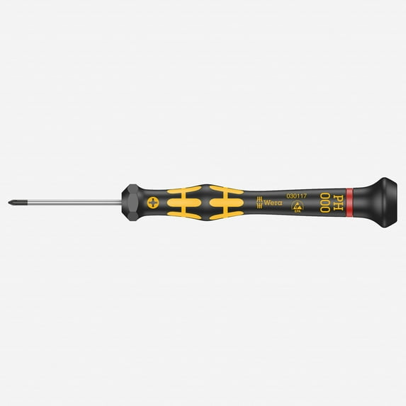 Wera 030117 PH #000 x 40mm ESD Safe Micro Phillips Screwdriver