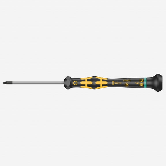 Wera 030403 T7 x 40mm ESD Safe Kraftform Micro Torx HF Precision Screwdriver