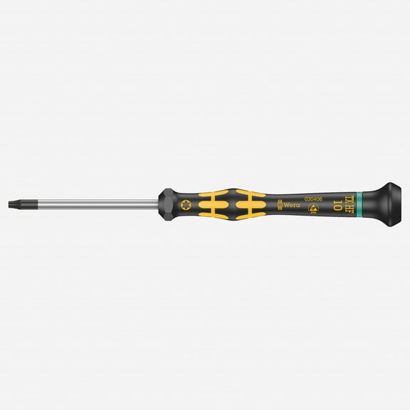 Wera 030406 T10 x 60mm ESD Safe Torx HF Precision Screwdriver