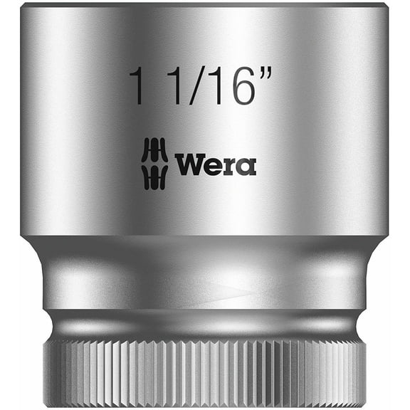 Wera 05003632001 8790 HMC Zyklop socket, 1/2" drive, 1-1/16" Hex Head