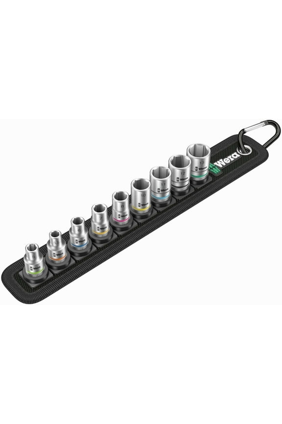 05003883001 0.25 in. 9 Piece Metric Sockets on Storage Belt