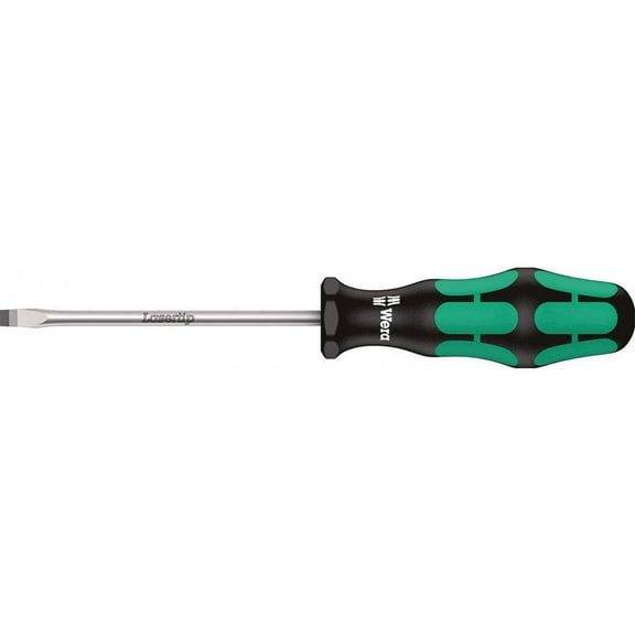 Wera 05007620001 Kraftform Plus 334 Slotted Screwdriver, Lasertip 6.0 x 125mm