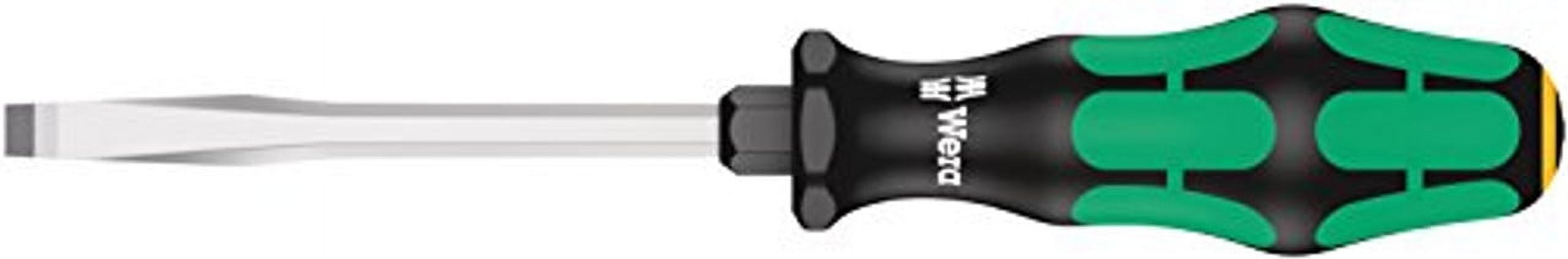 Wera Kraftform Plus Slotted Screwdriver – 2.5mm Tip, 2-3/8" Blade, Ergonomic Handle, Anti-Roll