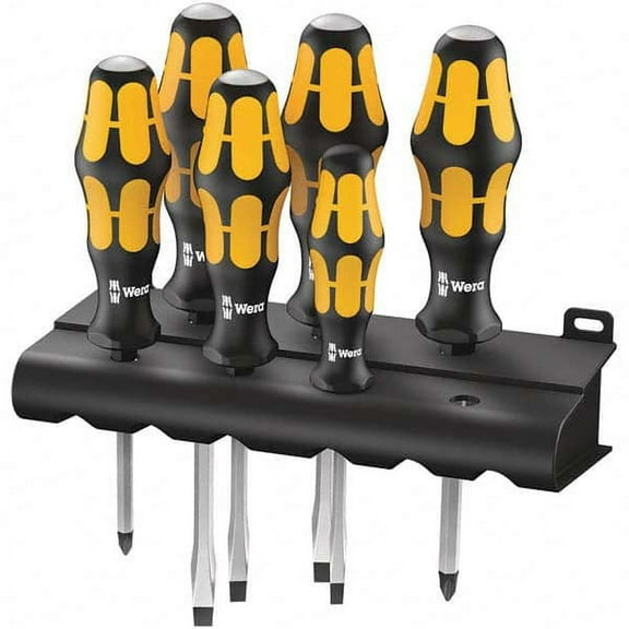 Wera 6 Piece Phillips & Slotted Screwdriver Set