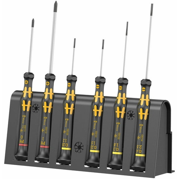 Wera 05030170001 1578 A/6 ESD Screwdriver Set & Rack for Electronic Applications