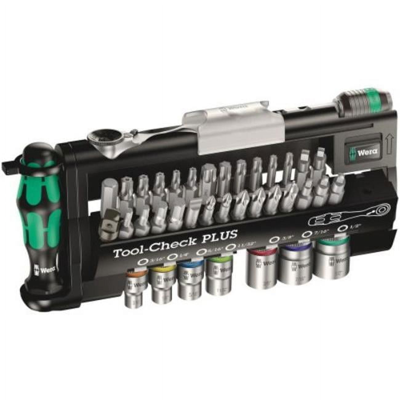 Wera Tools 14-Piece Tool-Check Plus Bit Ratchet Set with SAE Wera Tools 14-Piece Tool-Check Plus Bit Ratchet Set with SAE