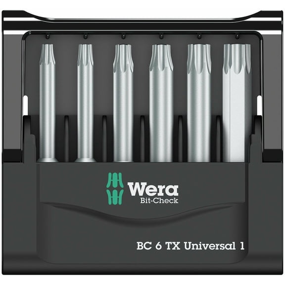 Wera 05073637001 Torx Bit Set, 6 Piece