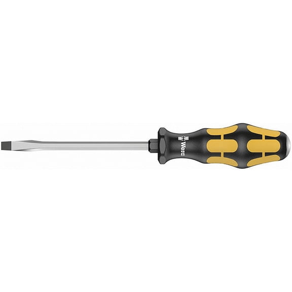 Wera 05100087001 Kraftform Black/Yellow Flathead Chisel Screwdriver