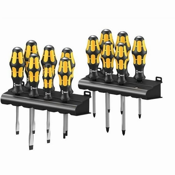 Wera Chiseldriver Screwdriver Set with Racks (15-Piece)