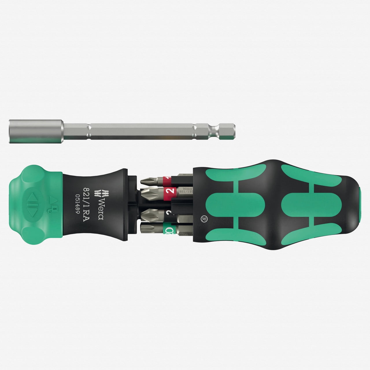 Wera Tools Kompakt 28 Ra 1 Kraftform Screwdriver Bit Set, 6 Pieces