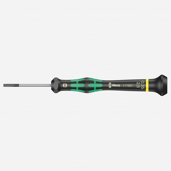 Wera 117997 2.5 x 40 mm Slotted Kraftform Micro Screwdriver