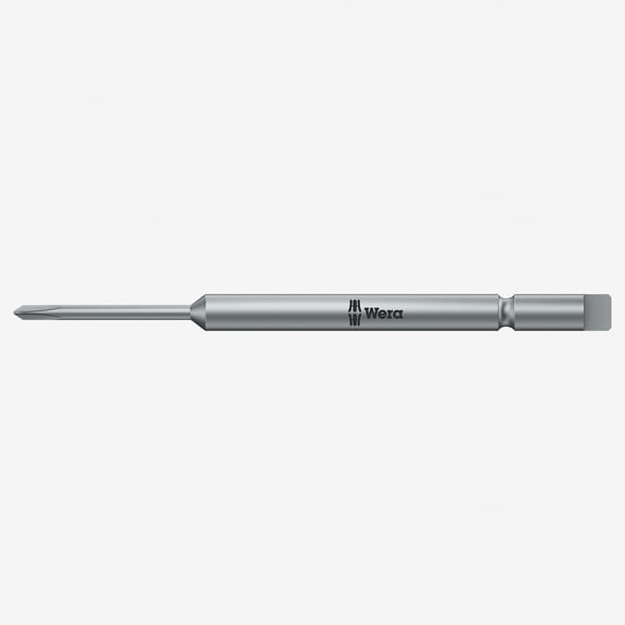 Wera 134605 PH #000 x 44mm Phillips Bit - Halfmoon Drive (1.5 mm diameter)