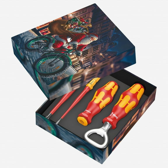 Wera 135816 Kraftform Kompakt VDE Set Christmas 2024, 4 Pieces
