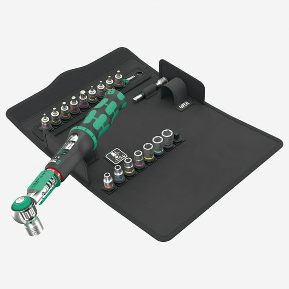 Wera 136073 Safe-Torque A 1 SHK Set 1, 1/4" Square Drive, 2-12 Nm, 20 Pieces, Metric