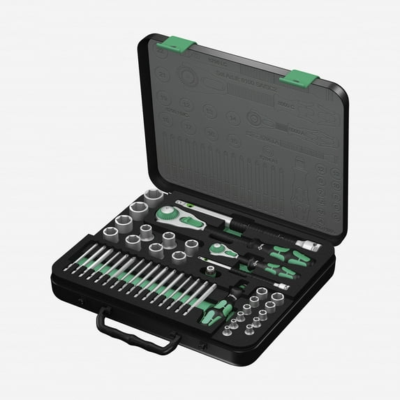 Wera 160785 Zyklop Ratchet 1/4" Drive and 1/2" Drive Metric Set