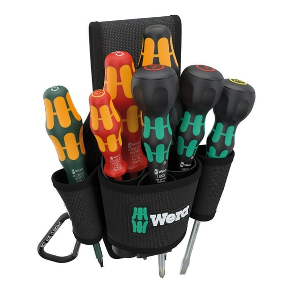 Wera 300306 Belt Pouch Set 3, 8 Pieces, Limited Edition