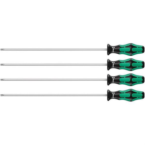Wera 367/4 HF 300 mm 4/Piece Screwdriver W/Holding Function