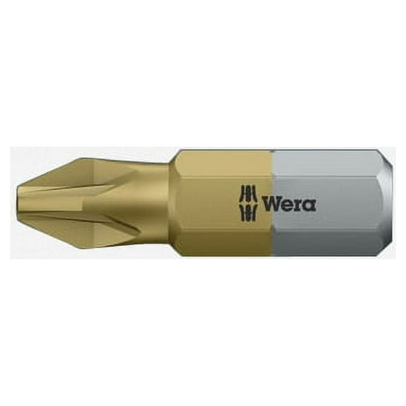 Wera 480222 Titanium-Nitride #2 x 25mm Pozidriv Bit