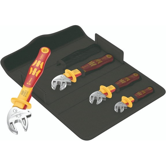 Wera 020170 Joker 6004 VDE Self-setting Wrench Set 1, 4 Pieces