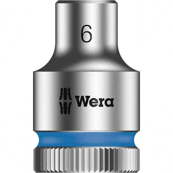 Wera 8790 HMB Zyklop SW 6mm Socket Equipped With Ball Stop Groove