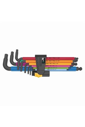 05022640001 950/9 Hex-Plus Multicolor Imperial 2 L-Key Set, 9 Pieces