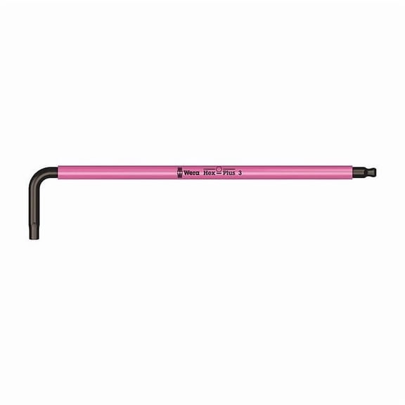 Plain L Key Hex Key, 3 mm Tip Size, 4 7/8 in Long, 27/32 in Short 05022606001
