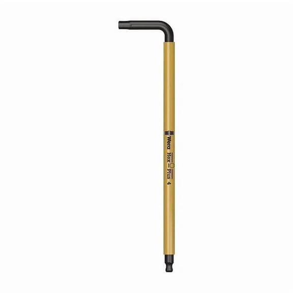 Plain L Key Hex Key, 4 mm Tip Size, 5 3/8 in Long, 1 in Short 05022608001